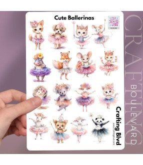 Cute Ballerinas #1 Stickers