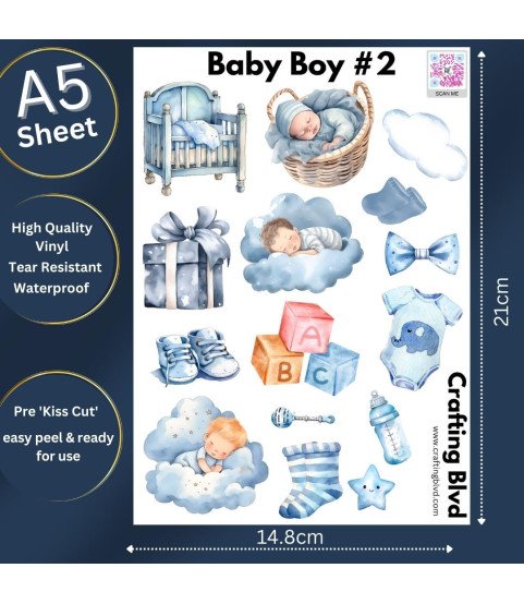 Baby Boy #2 Stickers