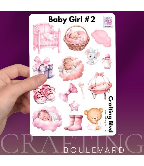 Baby Girl #2 Stickers Baby Girl #2 Stickers