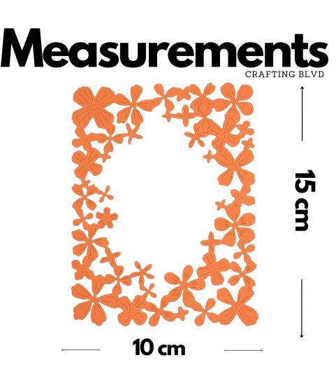 Floral Lace Frame Cardstock Die Cuts – Pack of 6