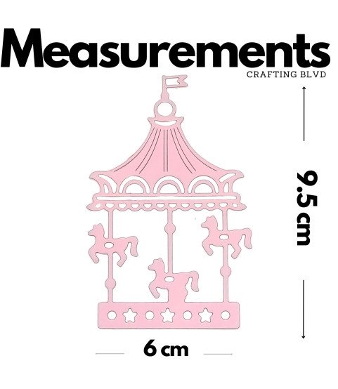 Carousel Cardstock Die Cuts – Pack of 6