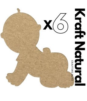 Crawling Baby Cardstock Die Cuts – Pack of 6