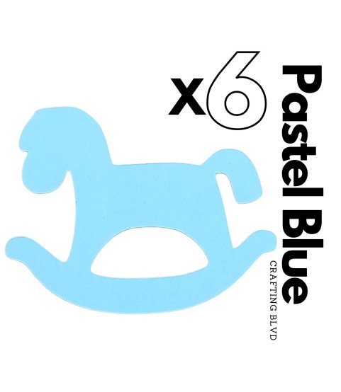 Rocking Horse Cardstock Die Cuts – Pack of 6