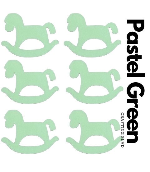Rocking Horse Cardstock Die Cuts – Pack of 6