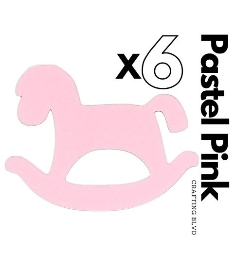 Rocking Horse Cardstock Die Cuts – Pack of 6
