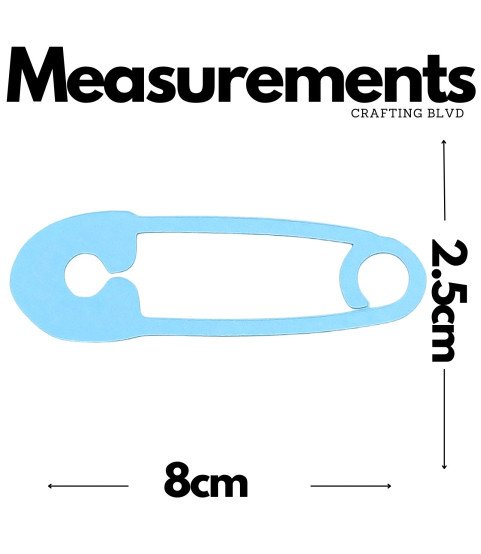 Safety Pin Die Cuts – Pack of 6