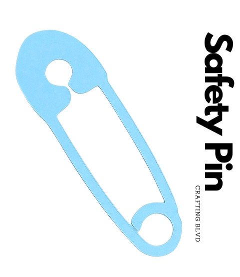 Safety Pin Die Cuts – Pack of 6
