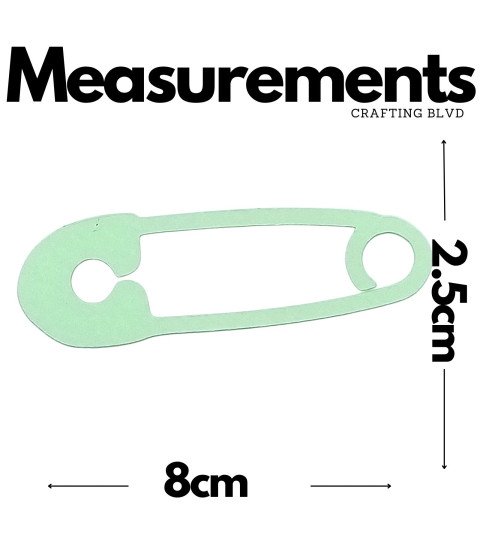 Safety Pin Die Cuts – Pack of 6