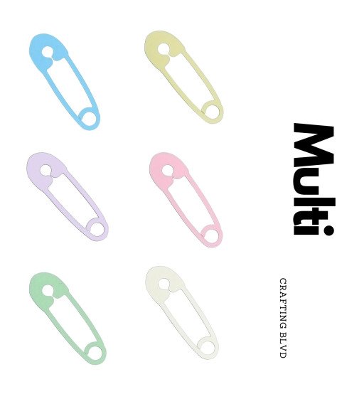 Safety Pin Die Cuts – Pack of 6