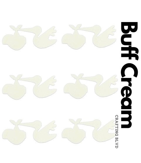 Stork Carrying Baby Cardstock Die Cuts – Pack of 6