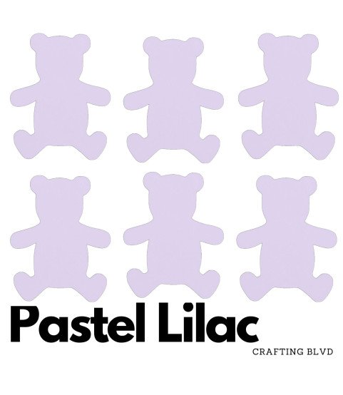Teddy Bear Cardstock Die Cuts – Pack of 6