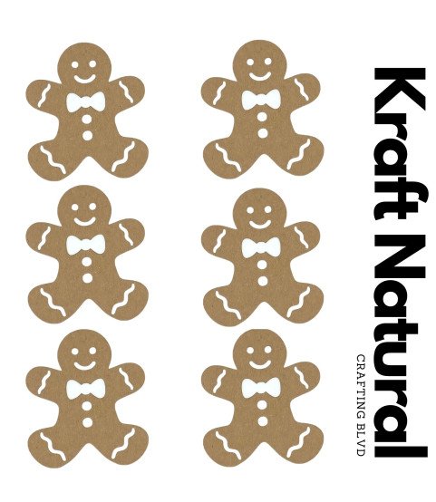 Gingerbread Man & Woman Cardstock Die Cuts – Pack of 6