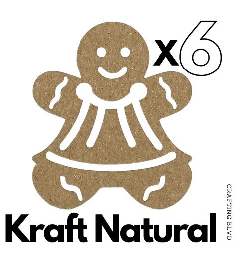 Gingerbread Man & Woman Cardstock Die Cuts – Pack of 6
