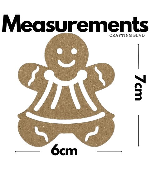 Gingerbread Man & Woman Cardstock Die Cuts – Pack of 6