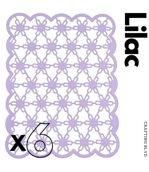 Lace Card Panel Cardstock Die Cuts – Pack of 6
