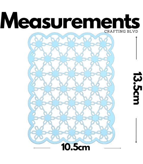 Lace Card Panel Cardstock Die Cuts – Pack of 6