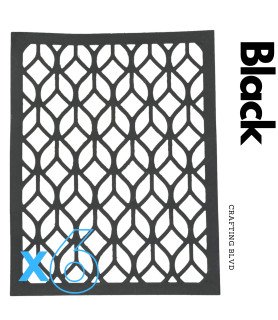 Geometric Lace Card Panel Cardstock Die Cuts – Pack of 6