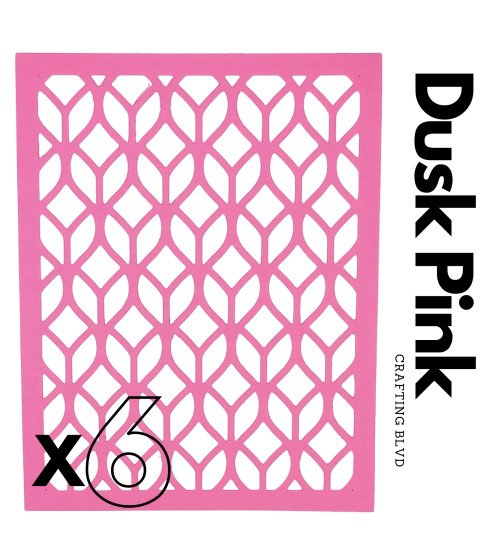 Geometric Lace Card Panel Cardstock Die Cuts – Pack of 6