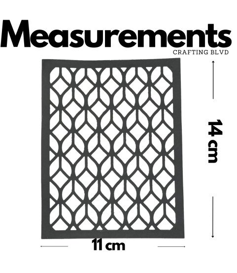 Geometric Lace Card Panel Cardstock Die Cuts – Pack of 6