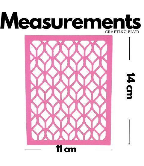 Geometric Lace Card Panel Cardstock Die Cuts – Pack of 6