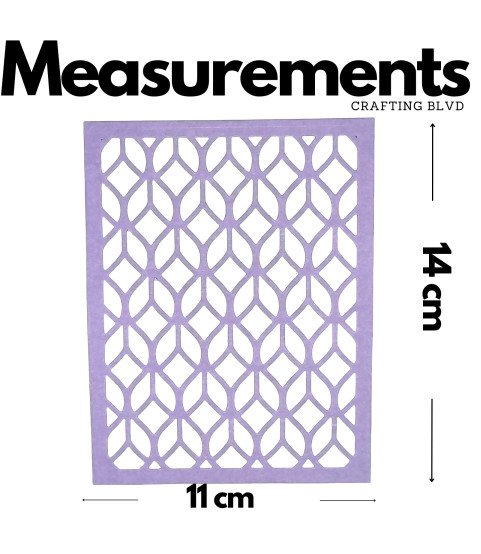 Geometric Lace Card Panel Cardstock Die Cuts – Pack of 6