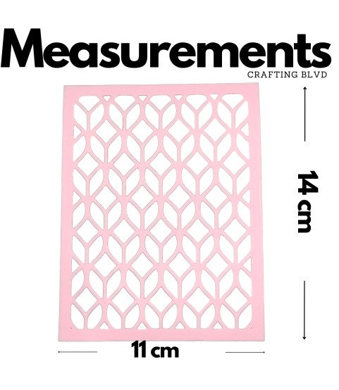 Geometric Lace Card Panel Cardstock Die Cuts – Pack of 6