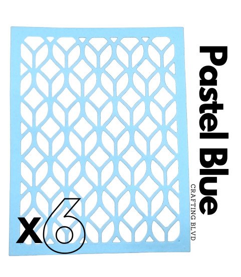 Geometric Lace Card Panel Cardstock Die Cuts – Pack of 6