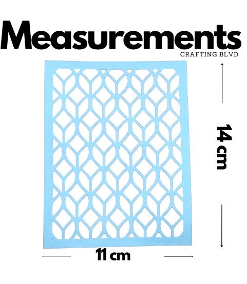 Geometric Lace Card Panel Cardstock Die Cuts – Pack of 6