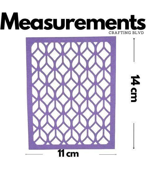 Geometric Lace Card Panel Cardstock Die Cuts – Pack of 6