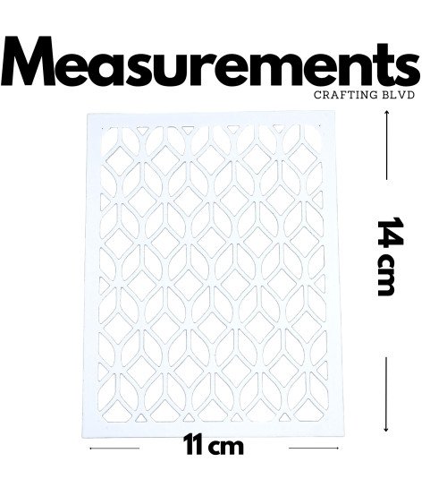 Geometric Lace Card Panel Cardstock Die Cuts – Pack of 6