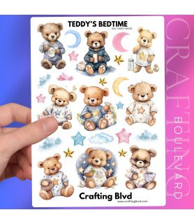 Teddy's Bedtime #1 Stickers