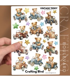 Vintage Teddy Stickers