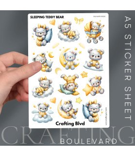 Sleeping Teddy Bear Bear Stickers