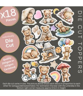 Baby Bears #1 Die Cut Toppers