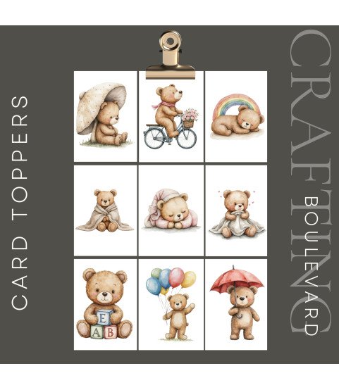 Baby Bears #1 Card Toppers
