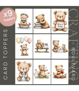 Baby Bears #2 Card Toppers