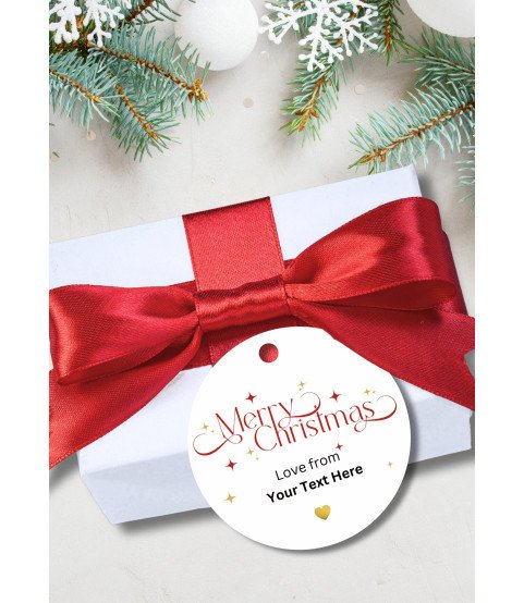 Red & Green Personalised Merry Christmas Round Gift Tags – Multi Set Red & Green Personalised Merry Christmas Round Gift Tags – Multi Set