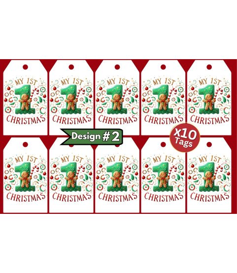 My 1st Christmas Gift Tags – Multi Set