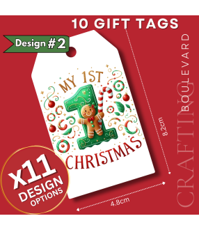 My 1st Christmas Gift Tags – Design #2