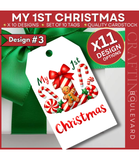 My 1st Christmas Gift Tags – Design #3
