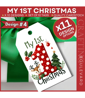 My 1st Christmas Gift Tags – Design #4