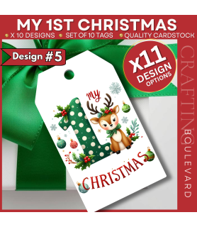 My 1st Christmas Gift Tags – Design #5