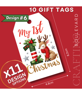 My 1st Christmas Gift Tags – Design #6