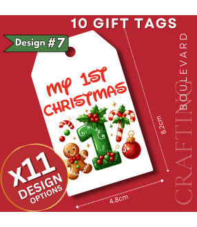 My 1st Christmas Gift Tags – Design #7