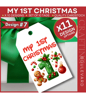 My 1st Christmas Gift Tags – Design #7