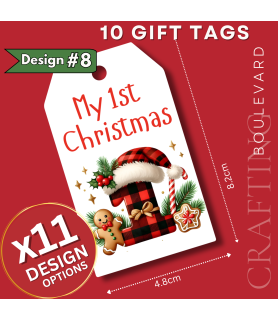 My 1st Christmas Gift Tags – Design #8