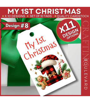 My 1st Christmas Gift Tags – Design #8