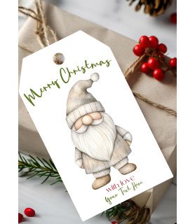 Personalised Nordic Christmas Gift Tags – Design #2