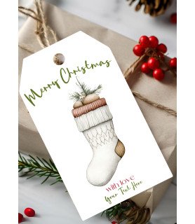 Personalised Nordic Christmas Gift Tags – Design #3