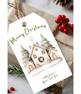 Personalised Nordic Christmas Gift Tags – Design #5